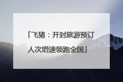 飞猪：开封旅游预订人次增速领跑全国