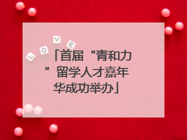 首届“青和力”留学人才嘉年华成功举办