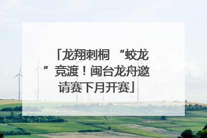 龙翔刺桐 “蛟龙”竞渡！闽台龙舟邀请赛下月开赛