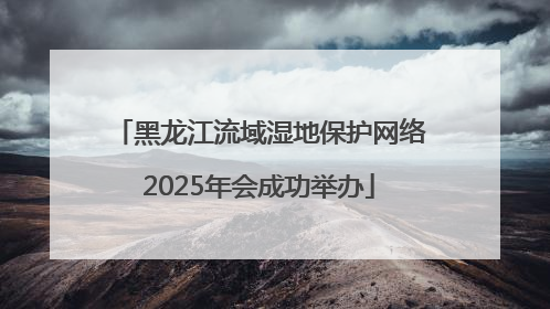 黑龙江流域湿地保护网络2025年会成功举办