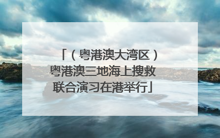 （粤港澳大湾区）粤港澳三地海上搜救联合演习在港举行
