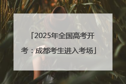 2025年全国高考开考：成都考生进入考场