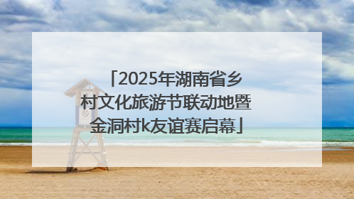 2025年湖南省乡村文化旅游节联动地暨金洞村k友谊赛启幕