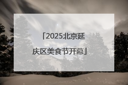2025北京延庆区美食节开幕