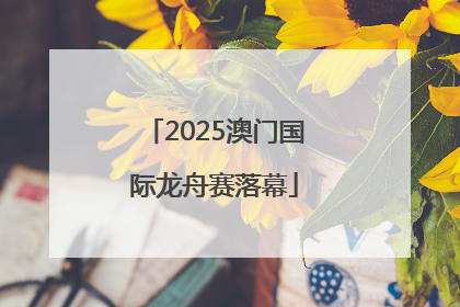 2025澳门国际龙舟赛落幕