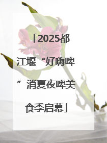2025都江堰“好嗨啤”消夏夜啤美食季启幕