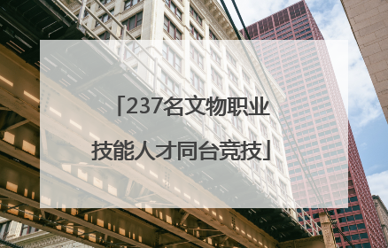 237名文物职业技能人才同台竞技
