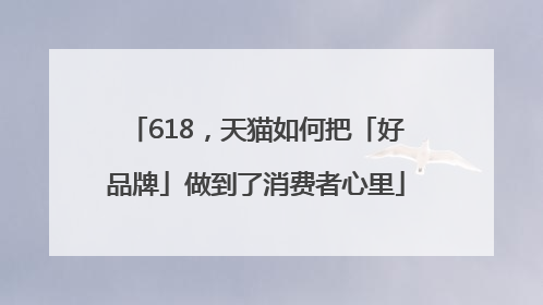 618，天猫如何把「好品牌」做到了消费者心里
